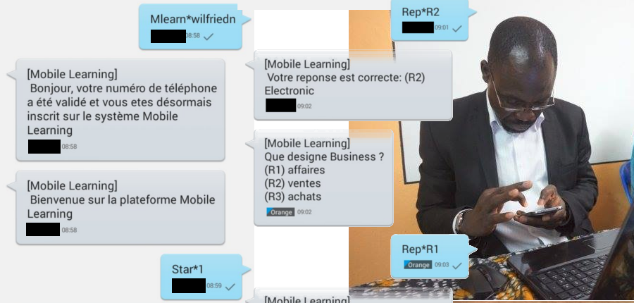 le sms pour apprendre ses leçons en Afrique